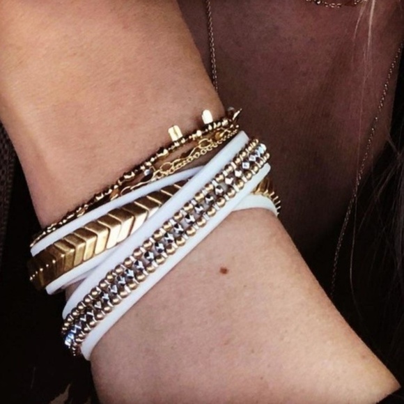 :: S&D Gilded Path Double Wrap Bracelet - Picture 9 of 10